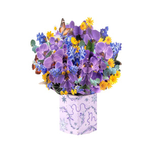 3D Bouquet Pop Up Card - Phalaenopsis orchid Flowers Design | 3D Floral Greeting Cards for Mother's Day, Birthday, Special Moments Magic Ants