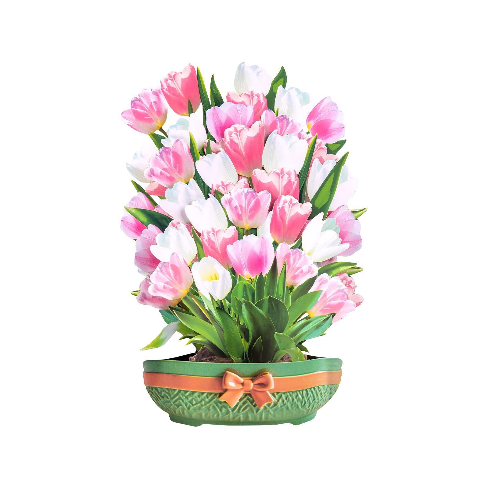 Tulip Bouquet 3D Pop-Up Card | Personalized Spring Floral Greeting Card for Birthdays & Mother's Day