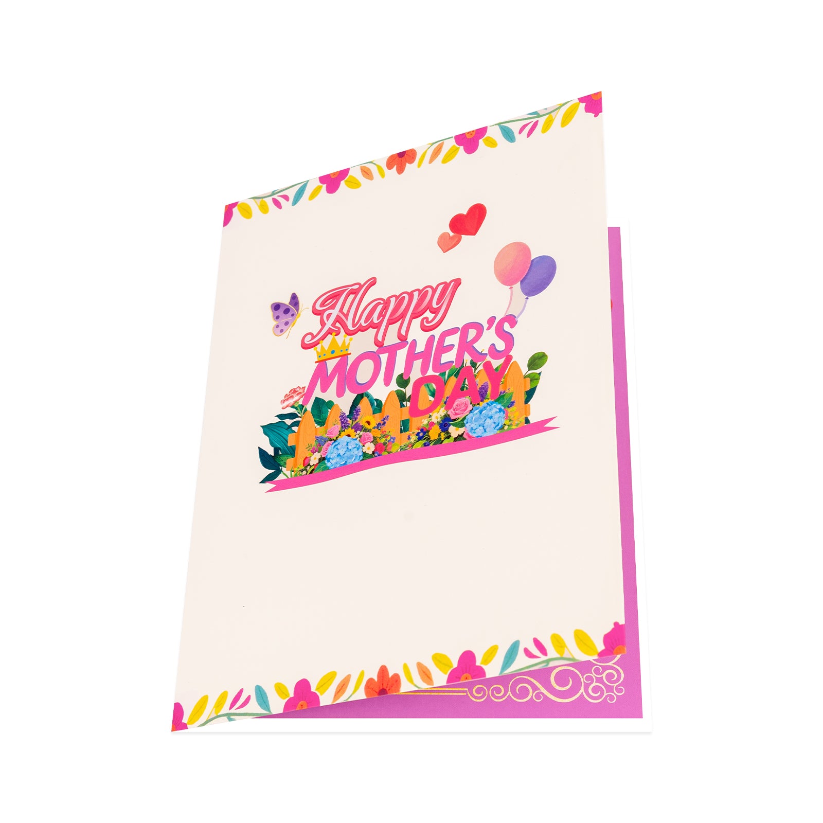 Happy Mother's Day Pop-Up Card with Floral Design Magic Ants