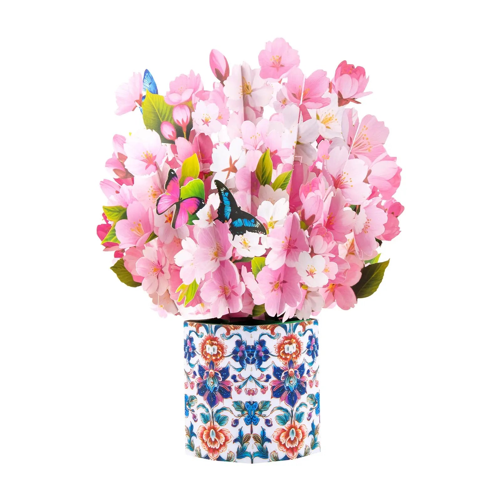 Cherry Blossom Bouquet Pop Up Card - Elegant Gift for Mother's Day, Birthdays & Special Occasions Magic Ants