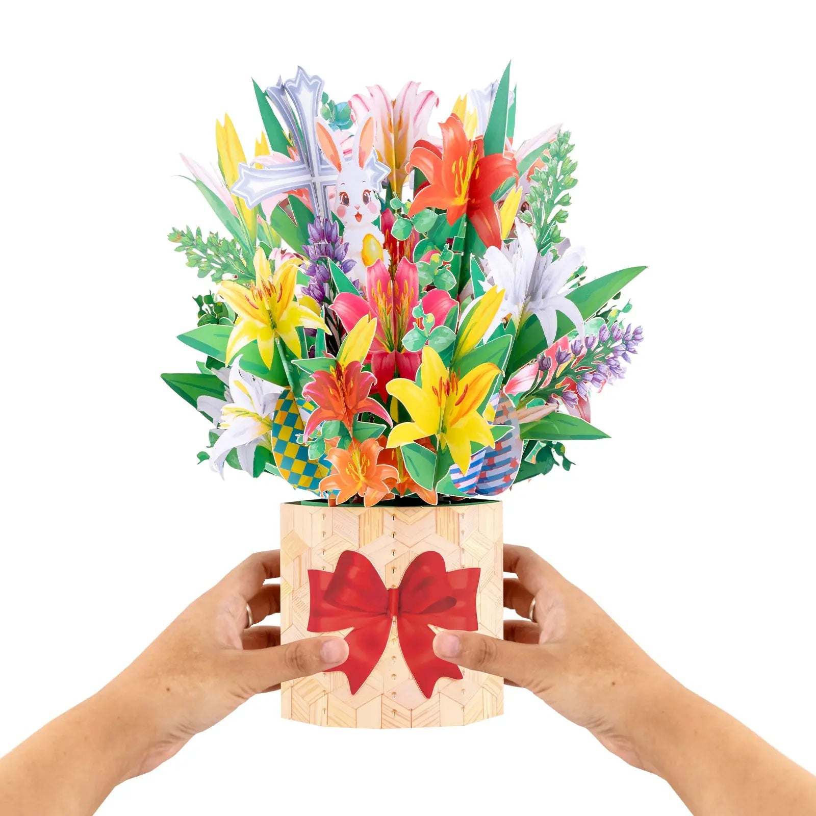 3D Lily Bouquet Pop Up Card - Perfect Gift for Easter Magic Ants