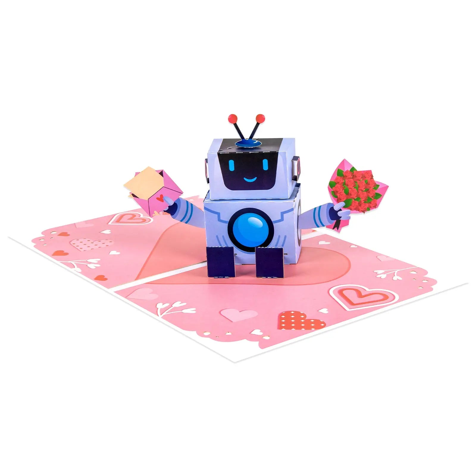Romantic Robot Love Pop-up Card - Perfect Gift for Valentine's Day, Birthday, Anniversary Magic Ants