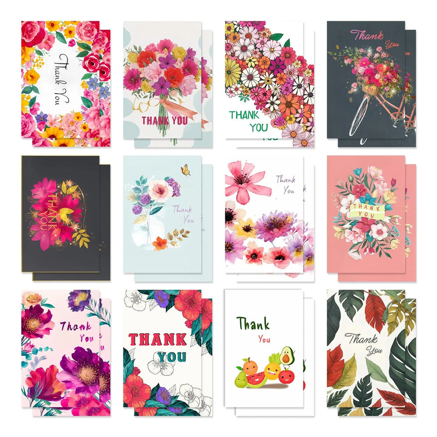 Magic Ants boxed set of 24 birthday greeting cards with envelopes