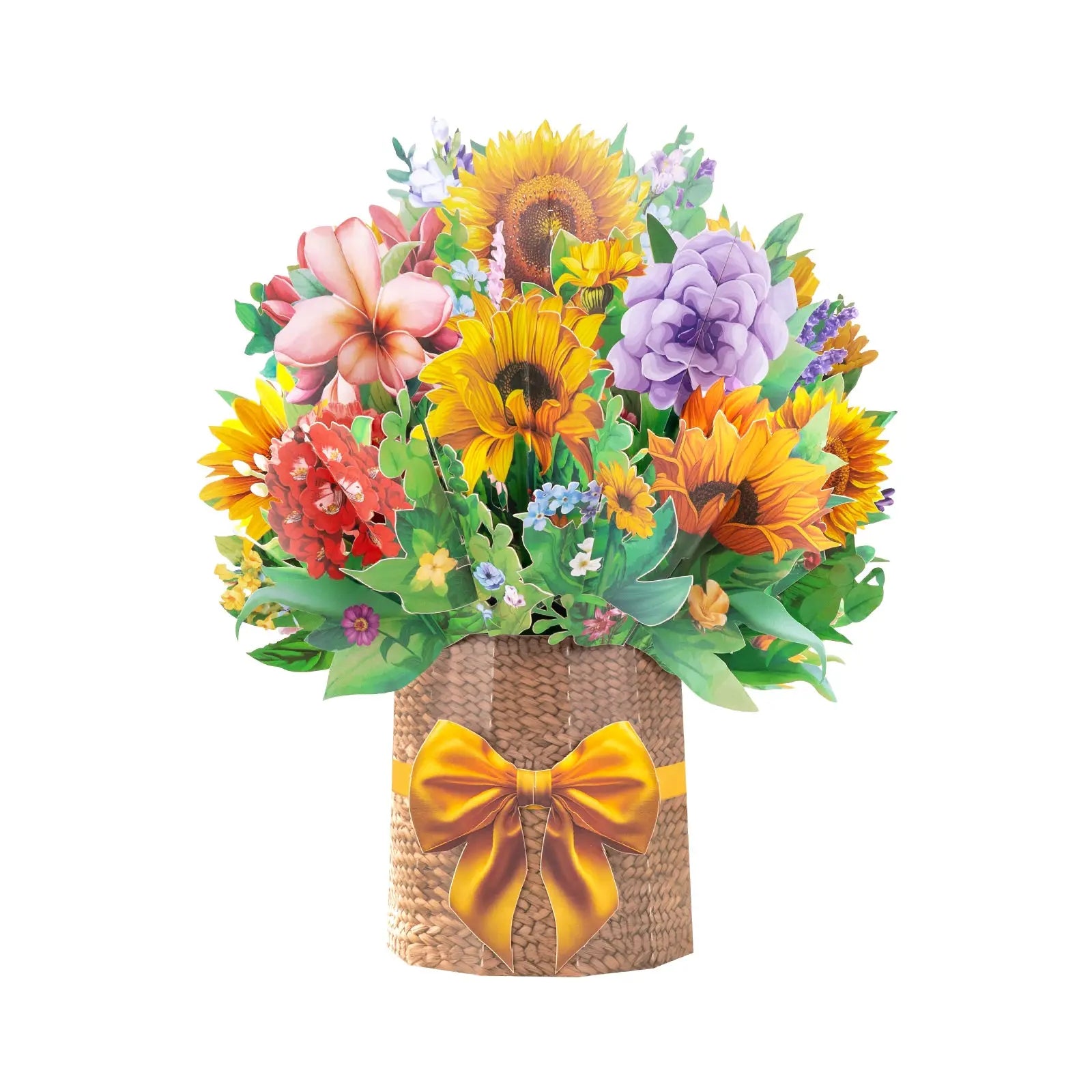 3D Sunflower Bouquet Pop Up Card - Unique Pop-Up Flower Greeting Card for Mother's Day, Birthday, Anniversary & Special Occasions Magic Ants