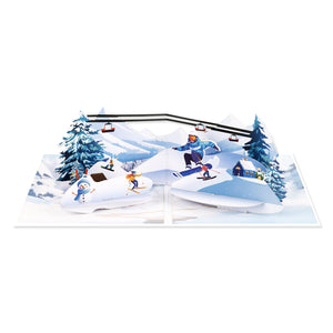 Skiing Pop-Up Card for Winter Sports Lovers Magic Ants