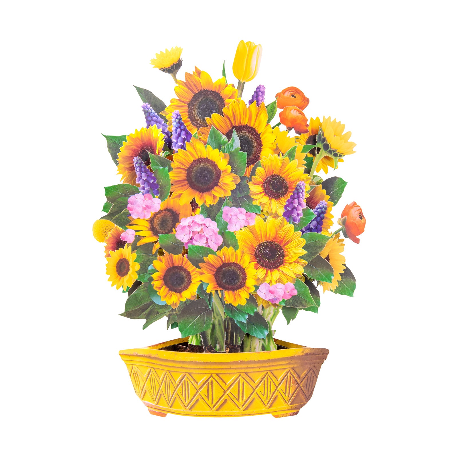 Sunflower Bouquet 3D Pop-Up Card | Personalized Bright & Cheerful Greeting Card for Birthdays & All Occasions