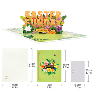 Easter Sunday Pop-Up Card | 3D Lettering Design Magic Ants