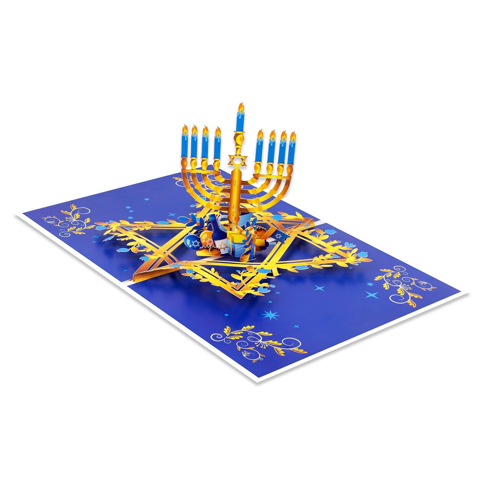 Hanukkah Pop Up Card – 3D Jewish Holiday Greeting Card with Envelope Magic Ants