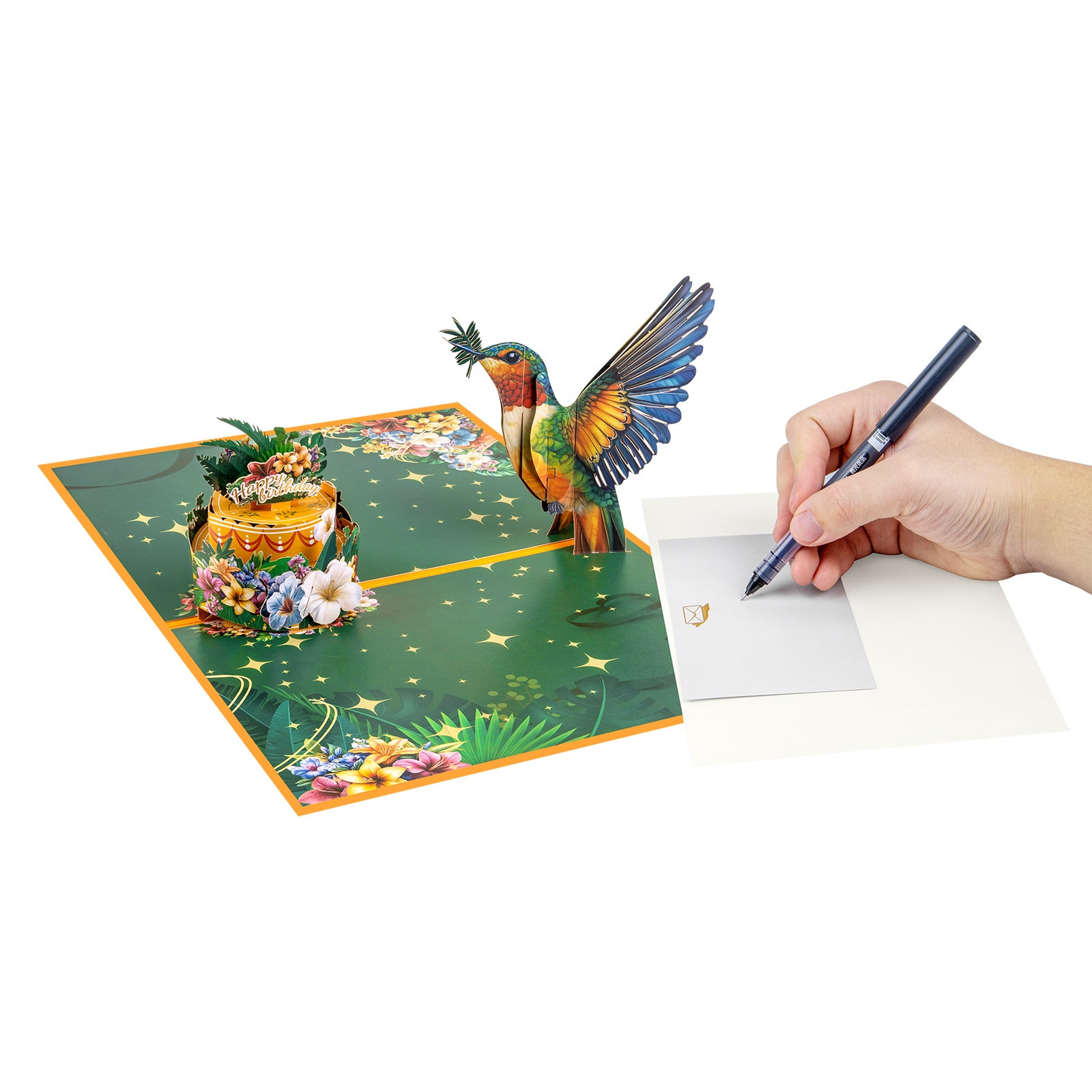 Hummingbird Birthday Pop-Up Card Magic Ants