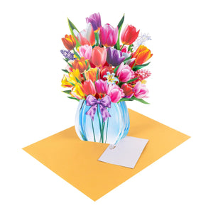 3D Tulip Pop-up Bouquet Card - The perfect celebratory gift for special occasions such as Mother's Day, anniversaries, and birthdays Magic Ants
