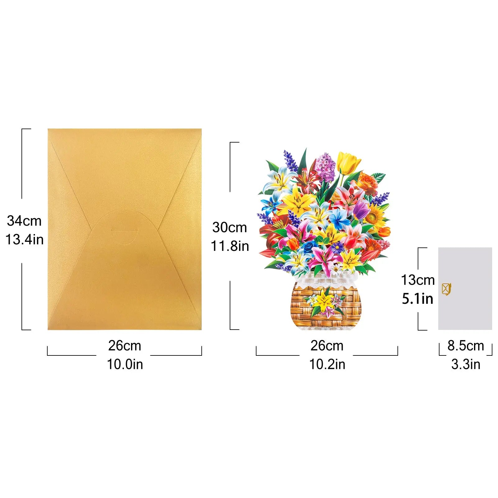 3D Lily Pop-up Bouquet Card - The perfect celebratory gift for special occasions such as Mother's Day, anniversaries, and birthdays Magic Ants