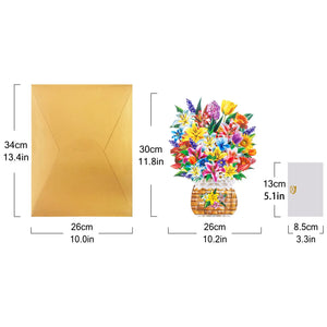 3D Lily Pop-up Bouquet Card - The perfect celebratory gift for special occasions such as Mother's Day, anniversaries, and birthdays Magic Ants