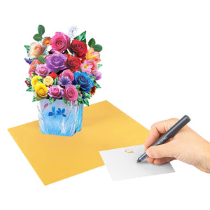 3D Rose Pop-up Bouquet Card - The perfect celebratory gift for special occasions such as Mother's Day, anniversaries, and birthdays Magic Ants