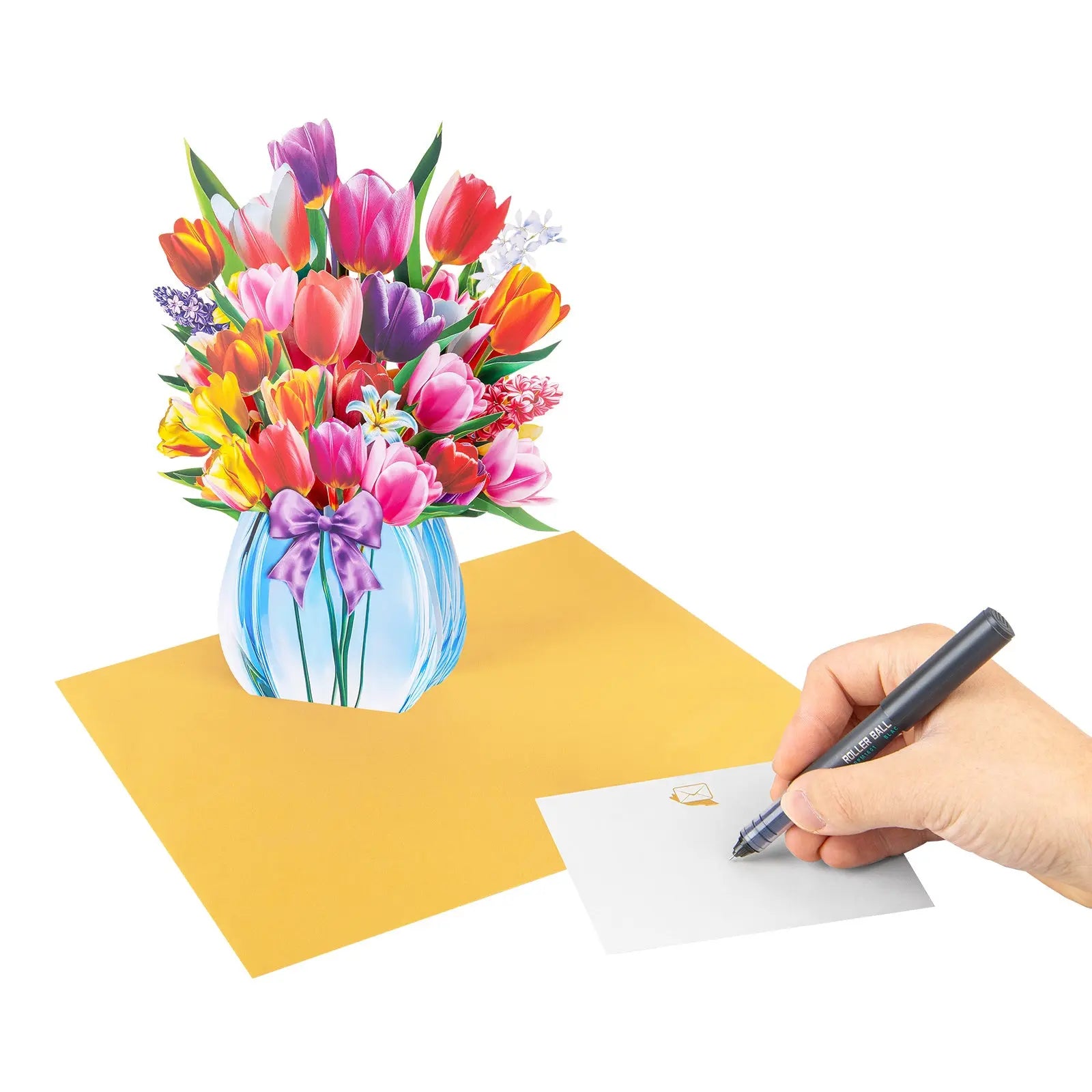 3D Tulip Pop-up Bouquet Card - The perfect celebratory gift for special occasions such as Mother's Day, anniversaries, and birthdays Magic Ants