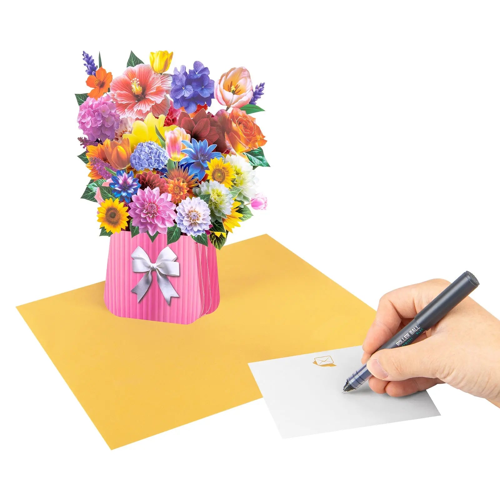 3D Dahlia Pop-up Greeting Card - The perfect celebratory gift for special occasions such as Mother's Day, anniversaries, and birthdays Magic Ants