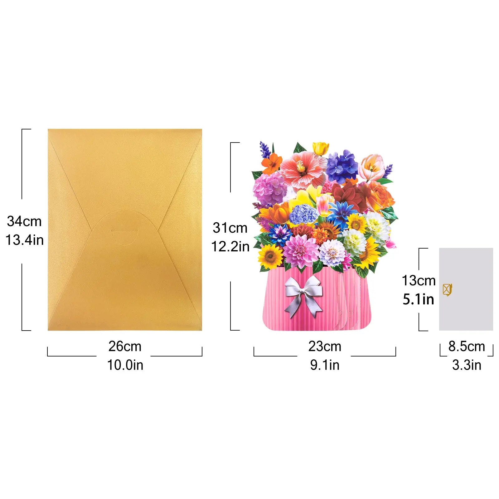 3D Dahlia Pop-up Greeting Card - The perfect celebratory gift for special occasions such as Mother's Day, anniversaries, and birthdays Magic Ants