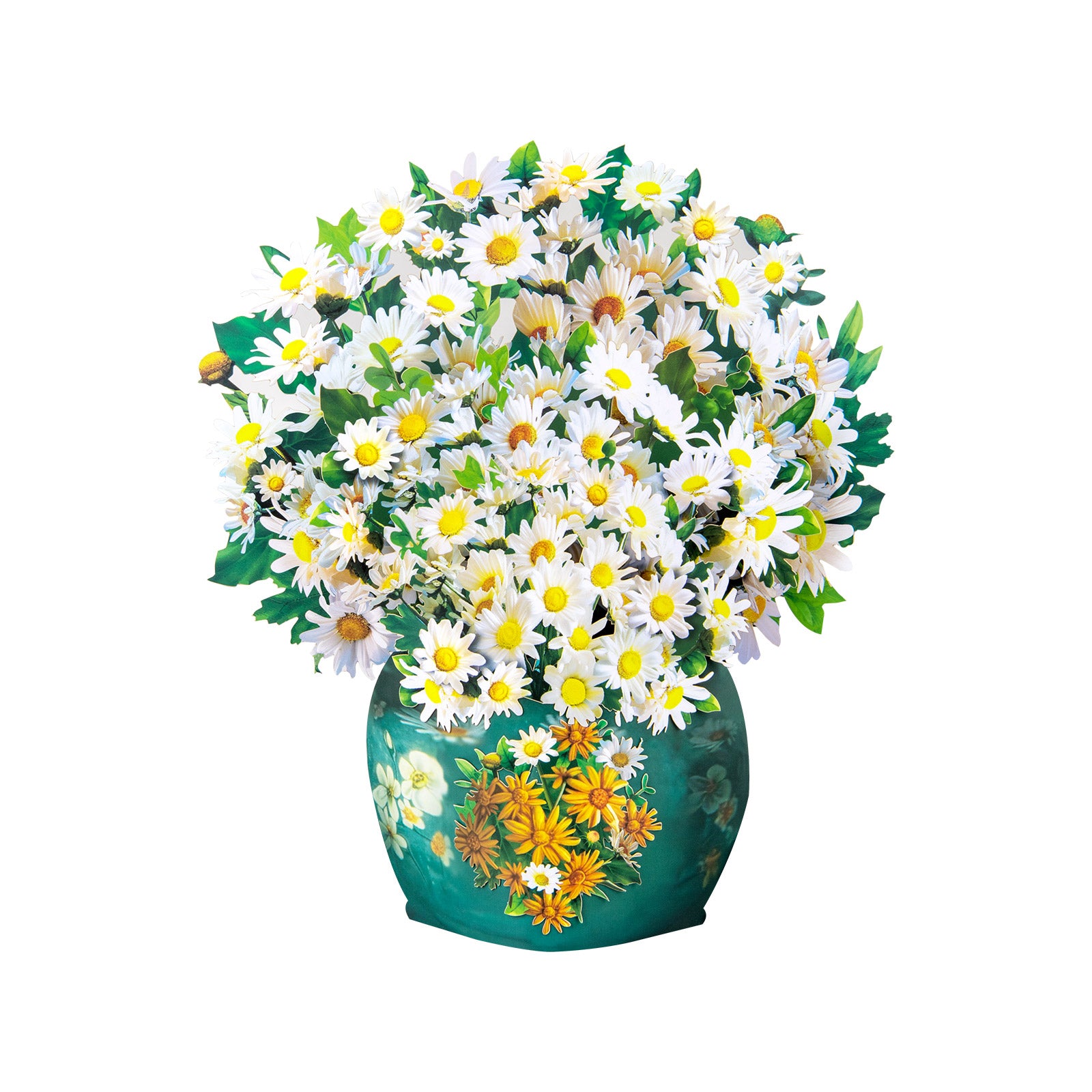 Daisy Bouquet 3D Pop-Up Card | Personalized Fresh & Cheerful Floral Greeting Card for Birthdays & All Occasions