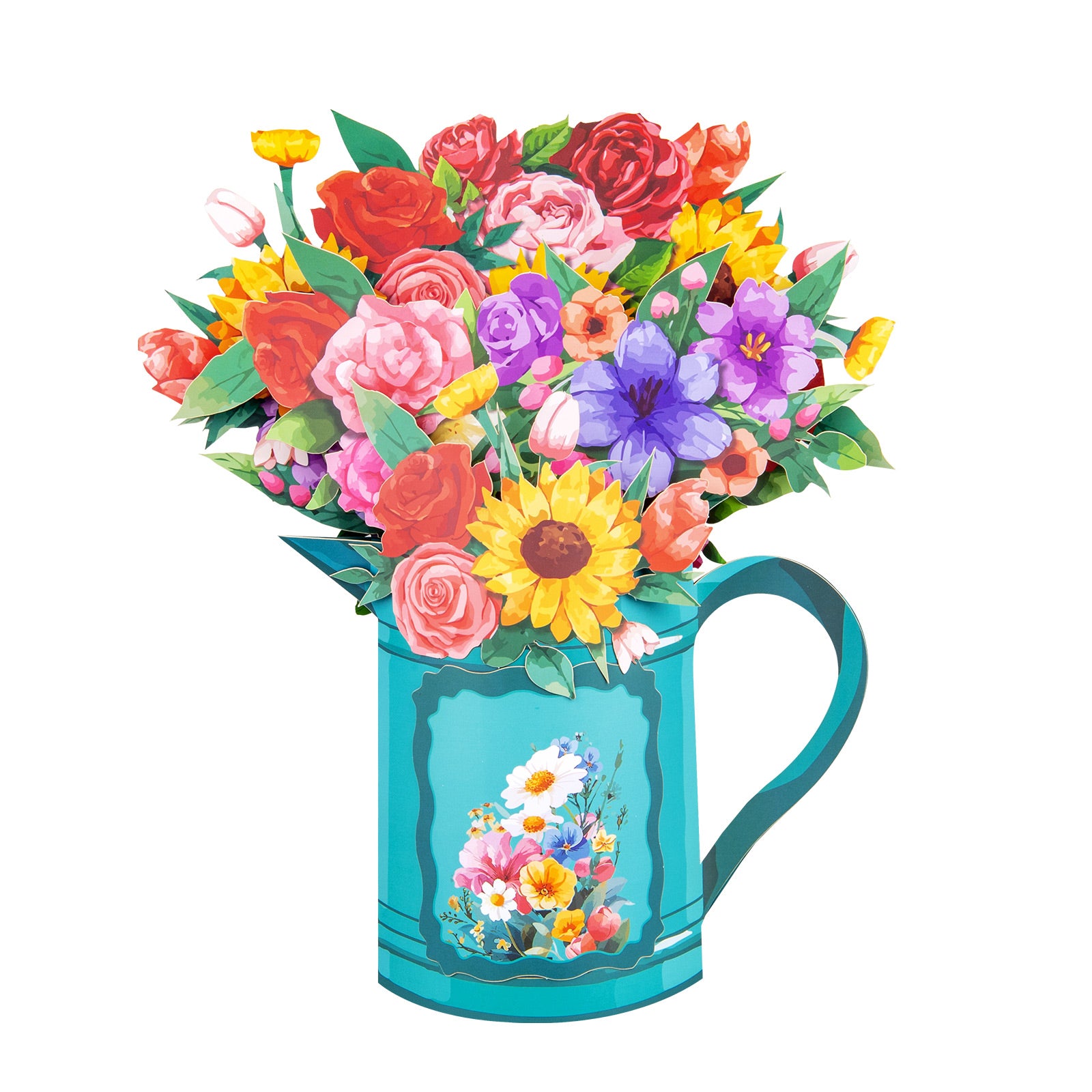Sunflower Bouquet 3D Pop-Up Card | Personalized Bright & Cheerful Greeting Card for Birthdays & All Occasions