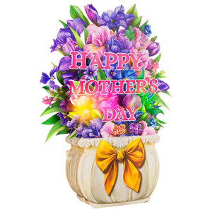 Happy Mother's Day bouquet card with dimensional bow