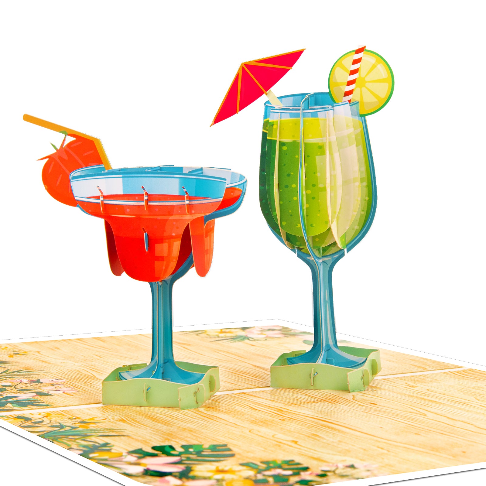 Cocktail Party 3D Pop-Up Card | Personalized Fun Invitation & Celebration Greeting Card