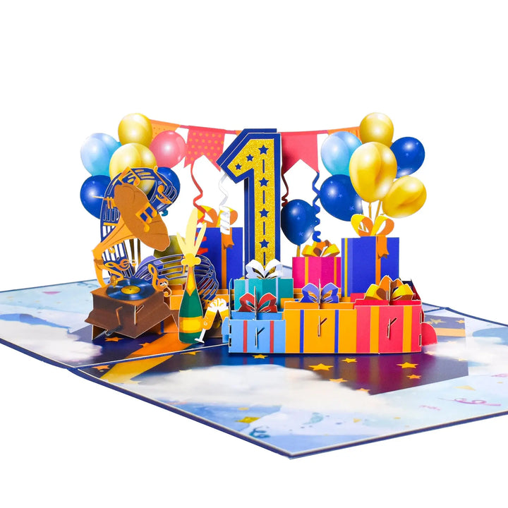 3D Milestone Anniversary Pop Up Card with Number Magic Ants