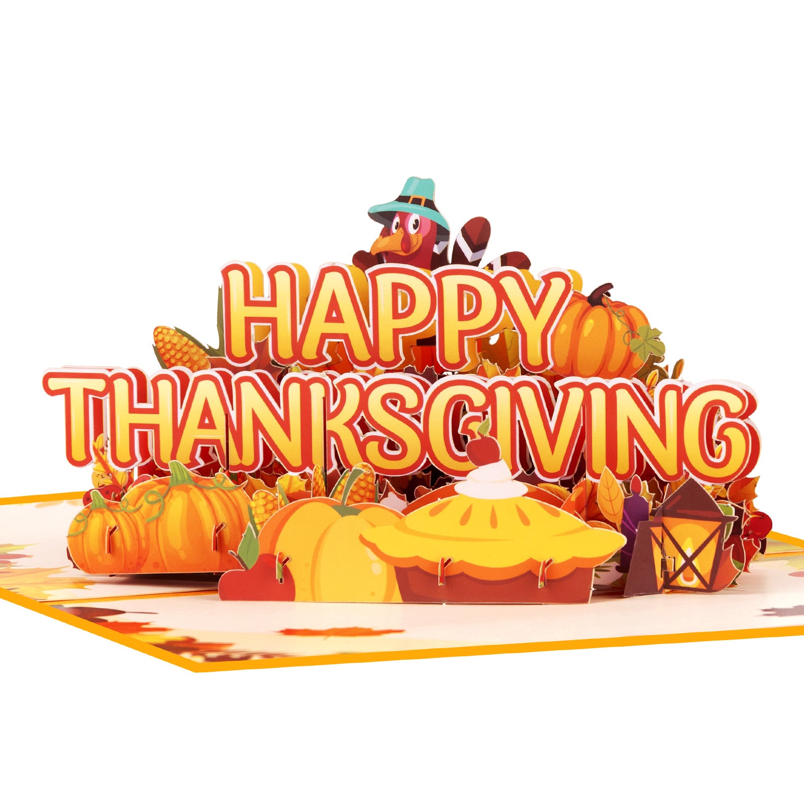 3D Pop Up Thanksgiving Card | Happy Thanksgiving Greeting Card with Envelope Magic Ants