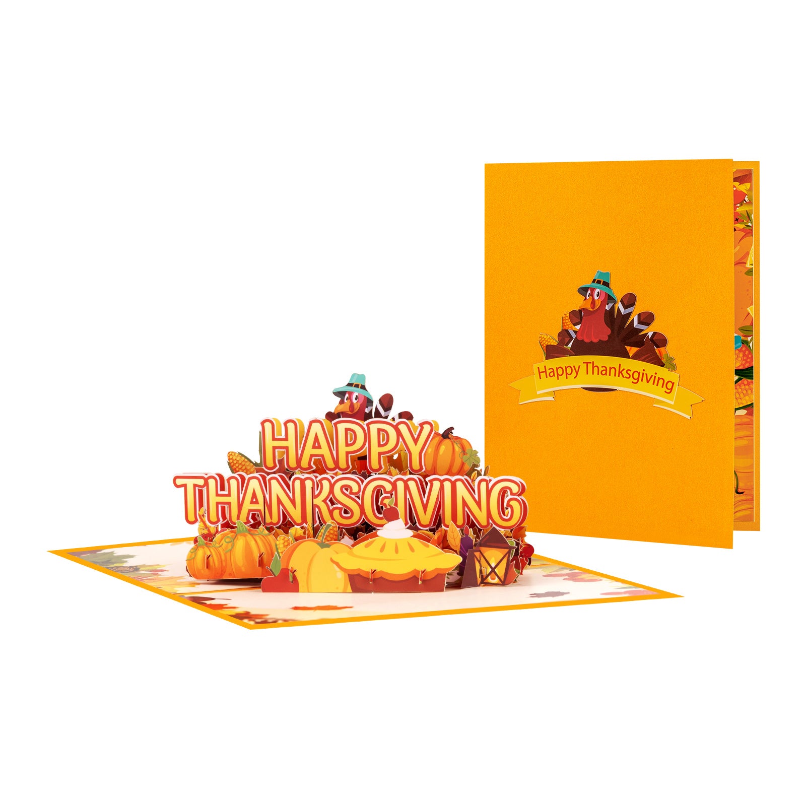 3D Pop Up Thanksgiving Card | Happy Thanksgiving Greeting Card with Envelope Magic Ants