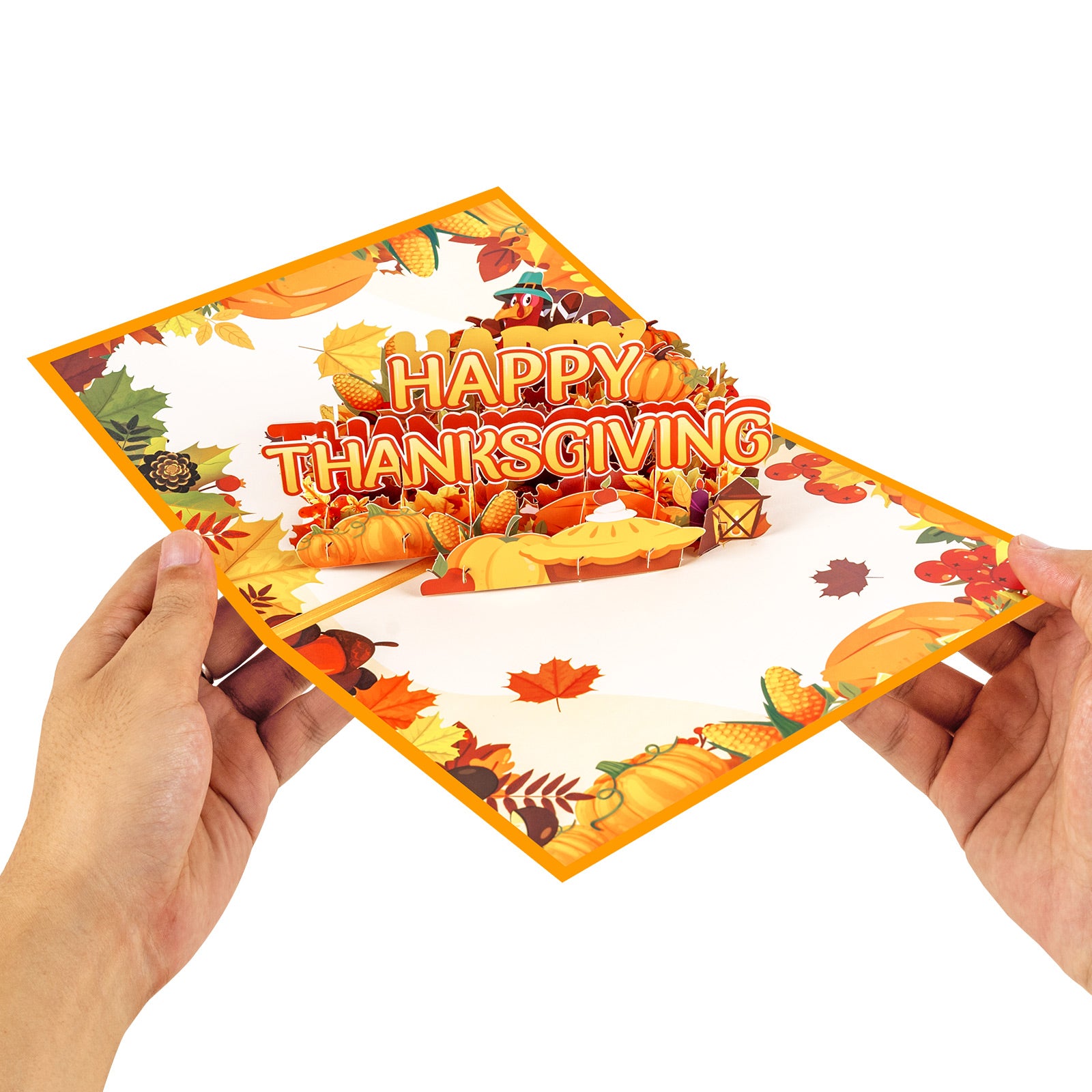 3D Pop Up Thanksgiving Card | Happy Thanksgiving Greeting Card with Envelope Magic Ants