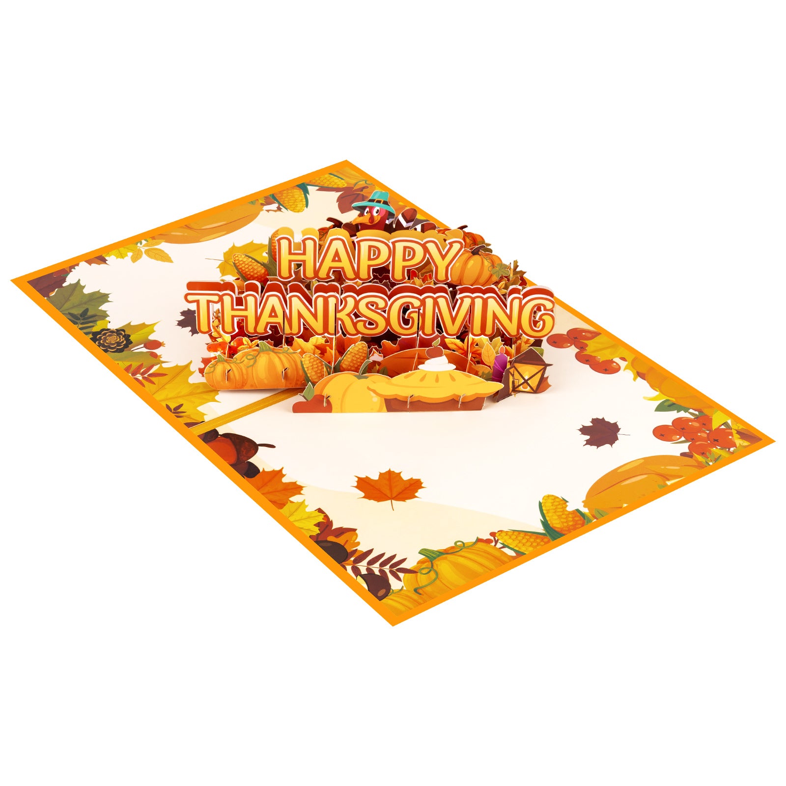 3D Pop Up Thanksgiving Card | Happy Thanksgiving Greeting Card with Envelope Magic Ants