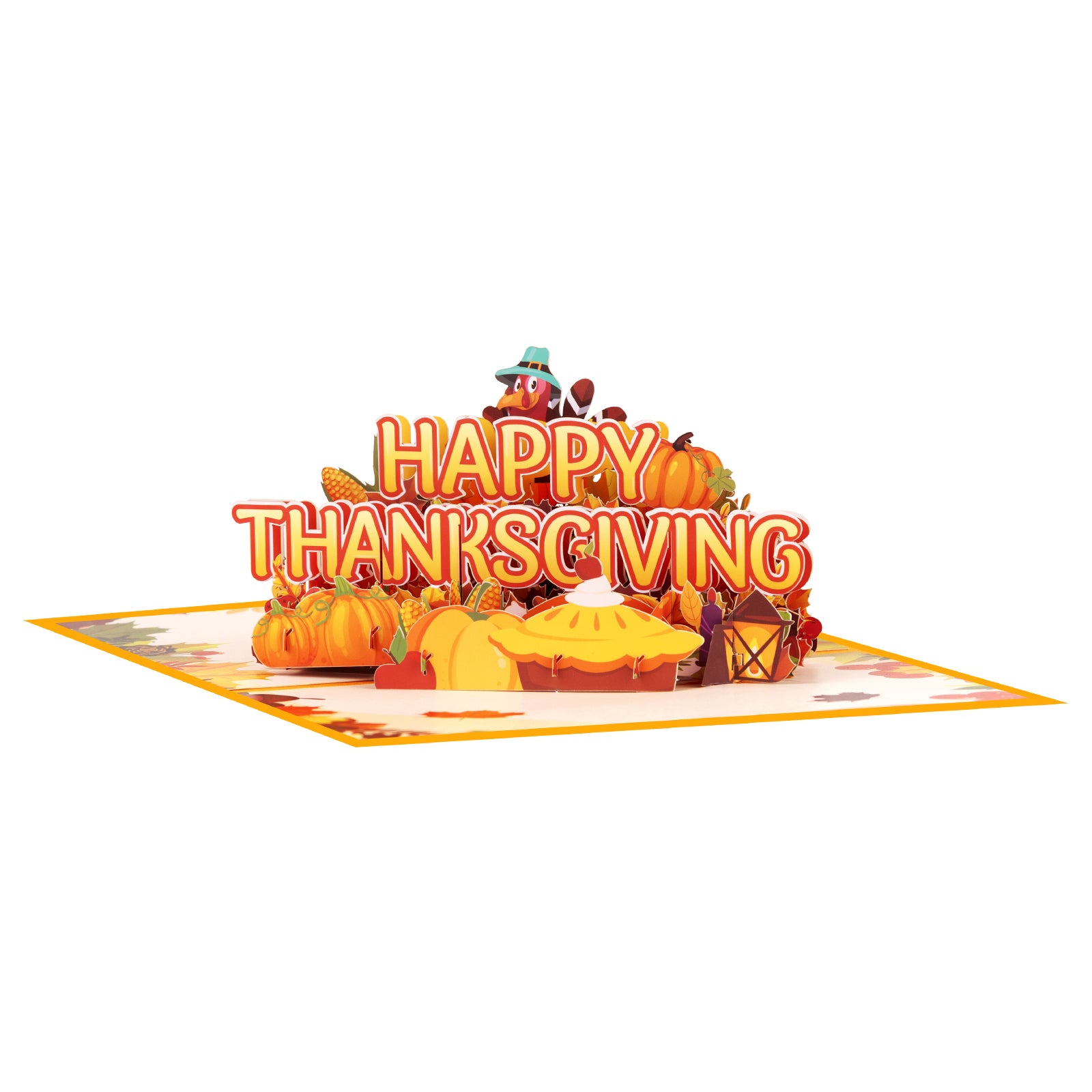3D Pop Up Thanksgiving Card | Happy Thanksgiving Greeting Card with Envelope Magic Ants