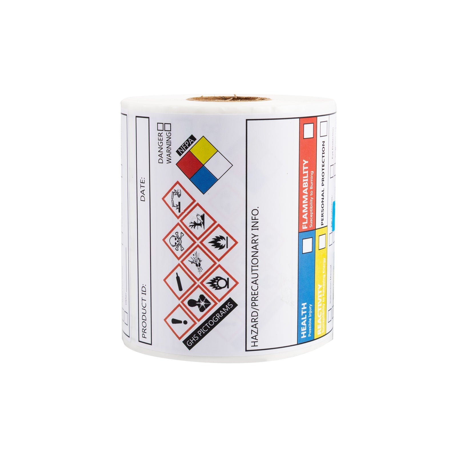 MSDS Stickers with GHS Pictograms HMIS & Hazard Compliant Secondary Containers, 250 Stickers Per Roll 3×4 Inch, SDS Labels for Chemical Safety Magic Ants