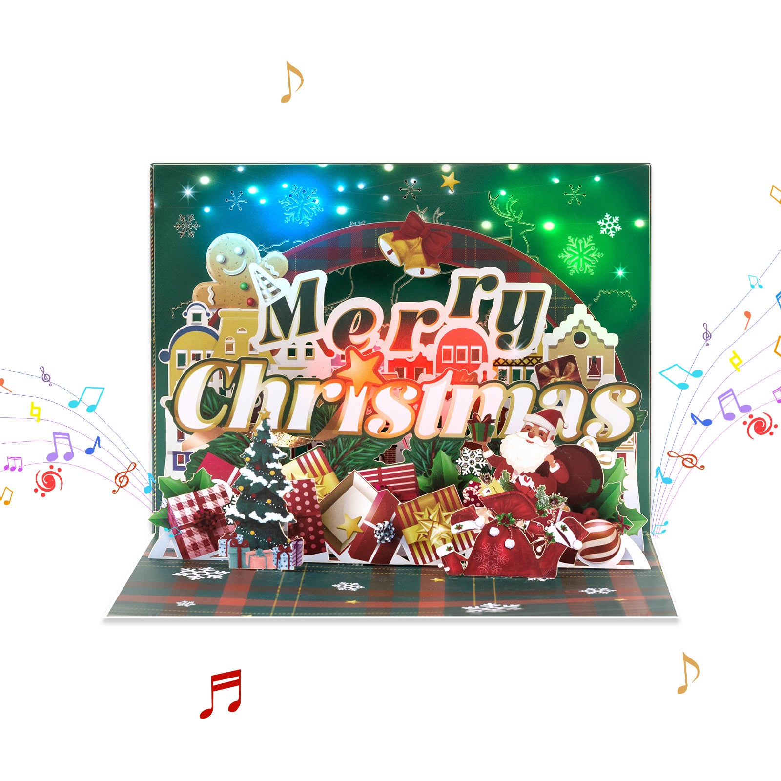3D Musical Christmas Pop Up Card | Merry Christmas with Gingerbread Man Magic Ants