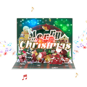 3D Musical Christmas Pop Up Card | Merry Christmas with Gingerbread Man Magic Ants