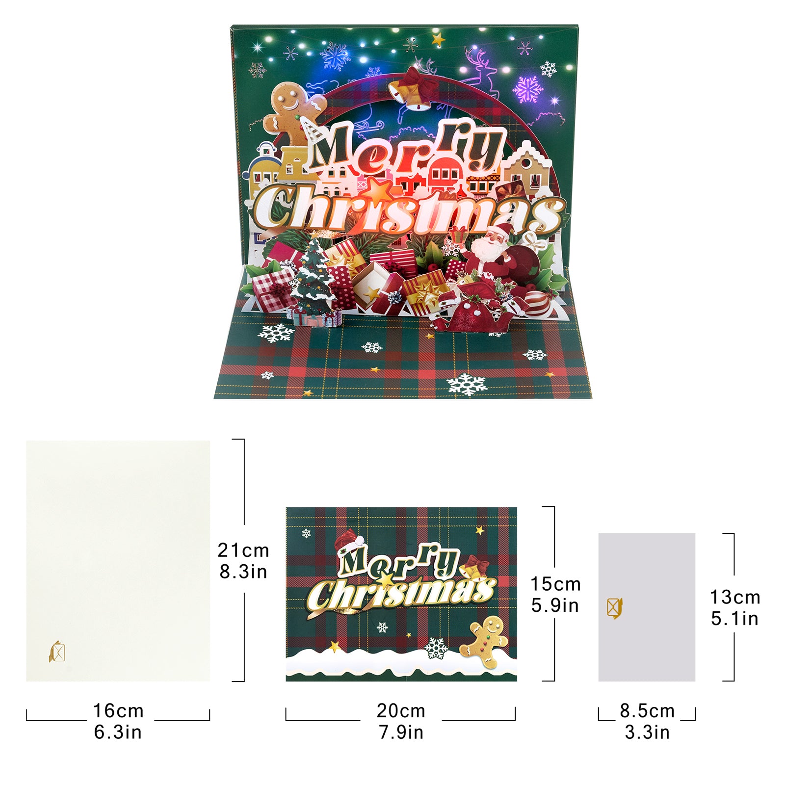 3D Musical Christmas Pop Up Card | Merry Christmas with Gingerbread Man Magic Ants