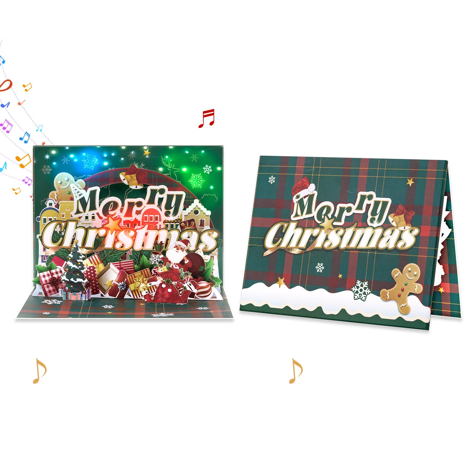3D Musical Christmas Pop Up Card | Merry Christmas with Gingerbread Man Magic Ants