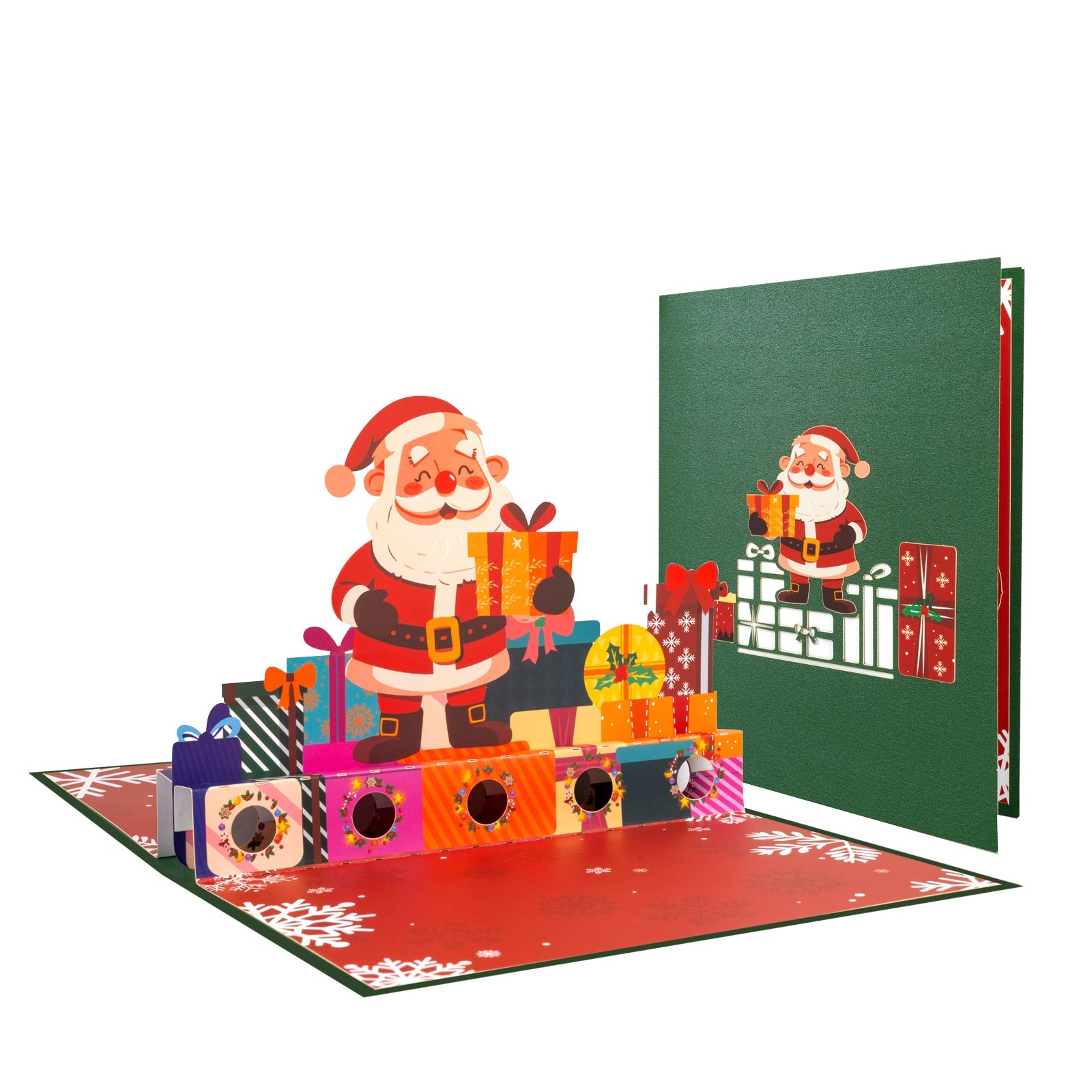 Pop-Up Christmas Money Gift Card - Holiday Money Holder Greeting Card with Envelope - 3D Santa Design for Cash Gifts and Seasons Greetings Magic Ants